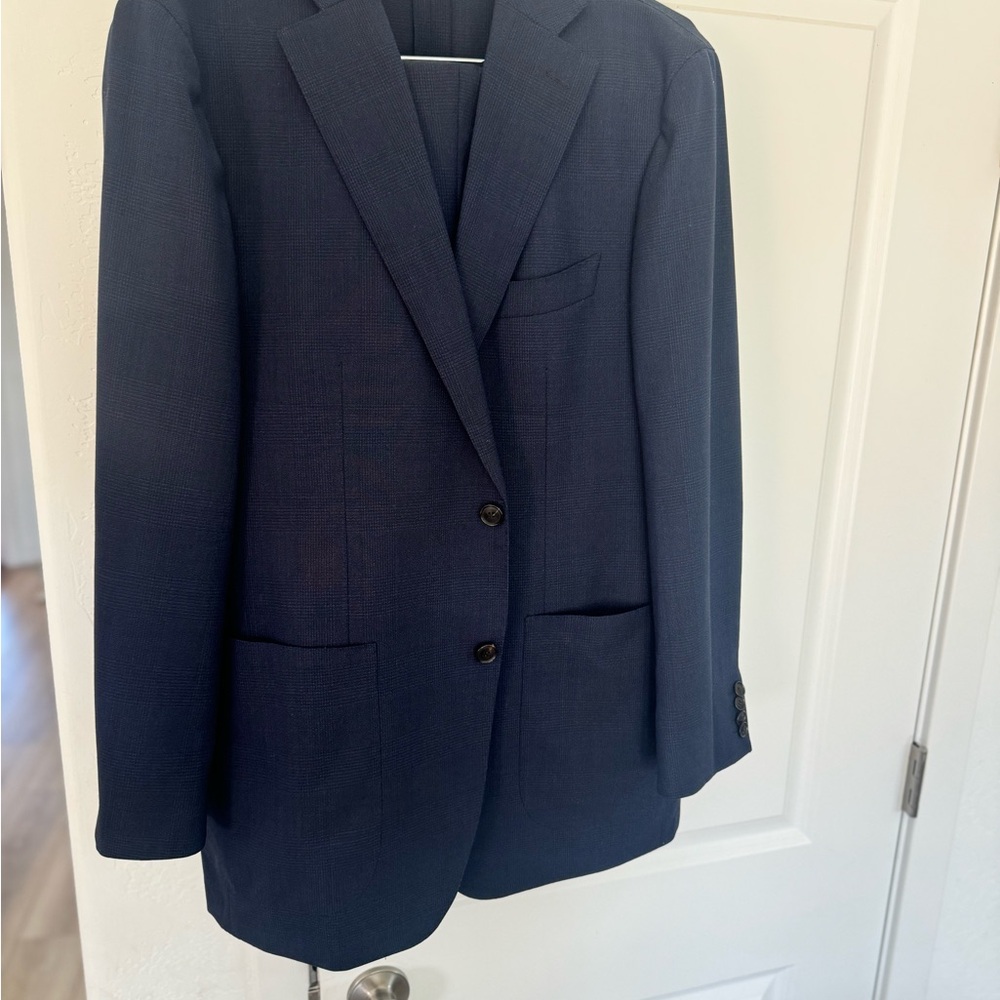 Lanificio F.LLI Cerrucci Suitsupply Traveler Glen Paid Suit Men's